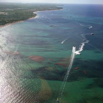 Helikopterem nad Punta Cana