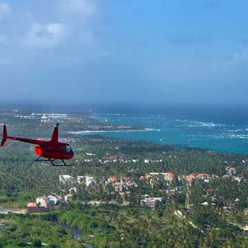 Helikopterem nad Punta Cana